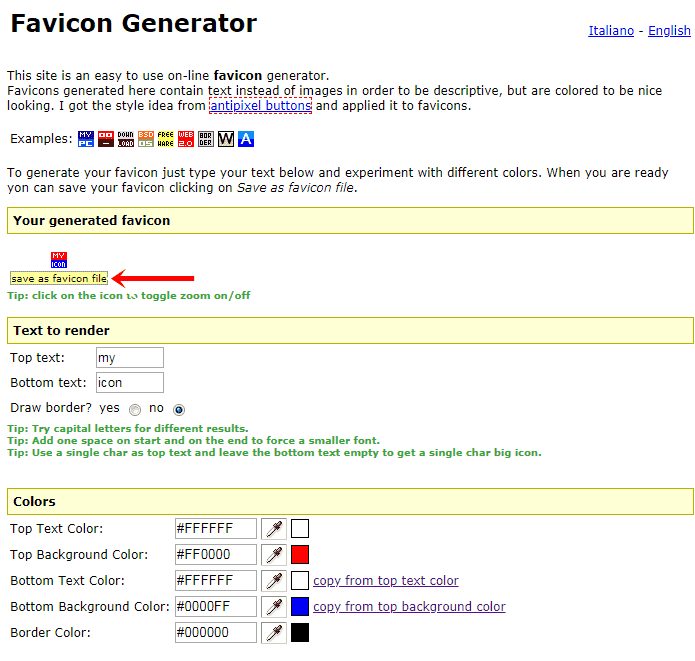 фавикон-генератор antifavicon
